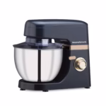 Morphy Richards Melange 800W Stand Mixer | Multi purpose functioning - Mixing, Beating, Kneading, Whisking| 8-Speed Level|Attachments-Dough Hook, Whisk, Mixing beater|2-Yr Warranty by Brand| Navy Blue